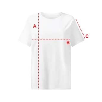 Dónde se toma cada medida en Camiseta Mujer